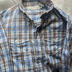 Boy’s Roper Long Sleeve Button Up Stripped  Shirt Youth Boys size M (8-10)